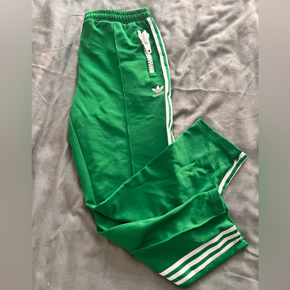 Adidas Men  Green Track Pants